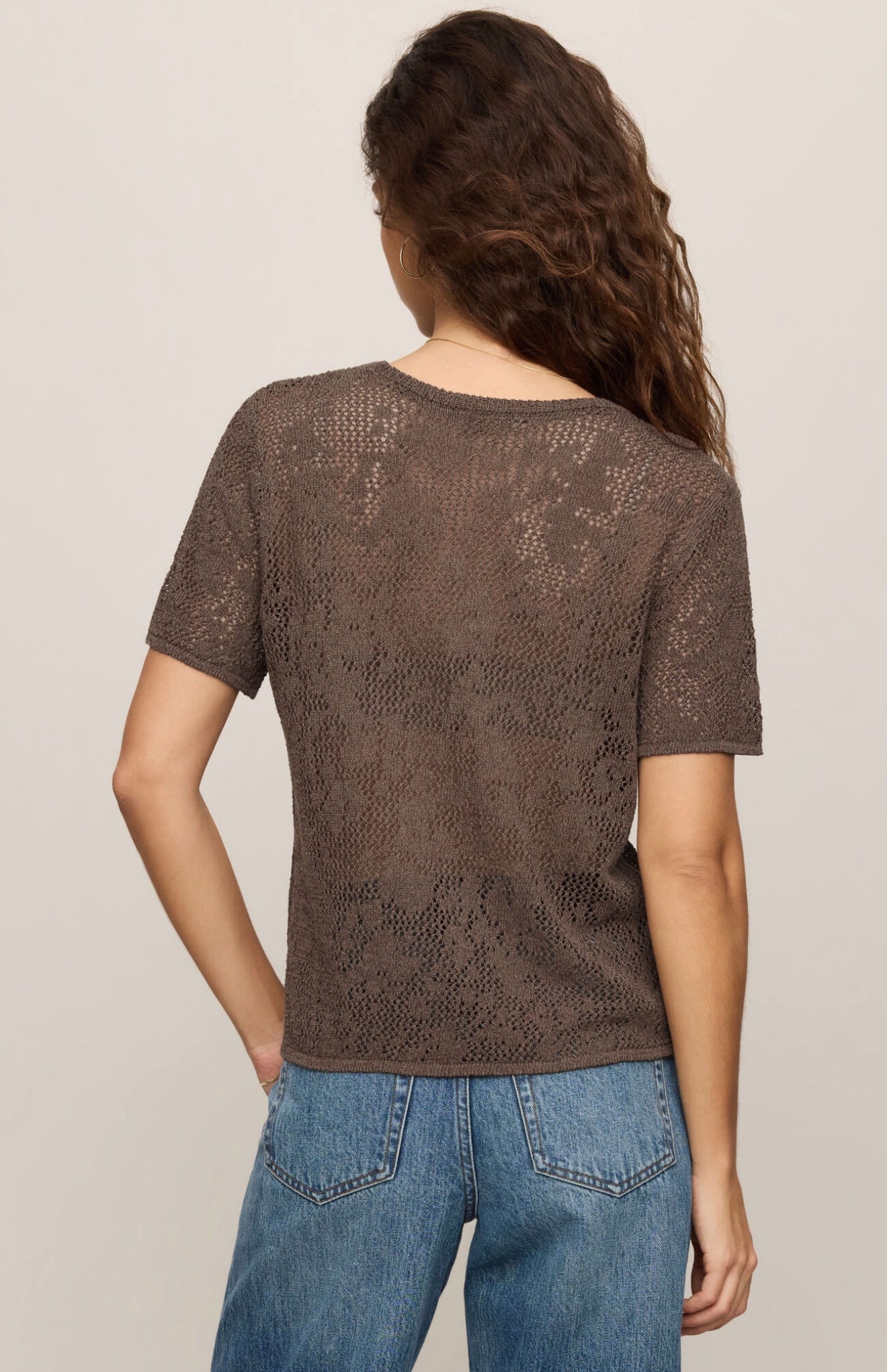 Z Supply Waverton Crochet Tee
