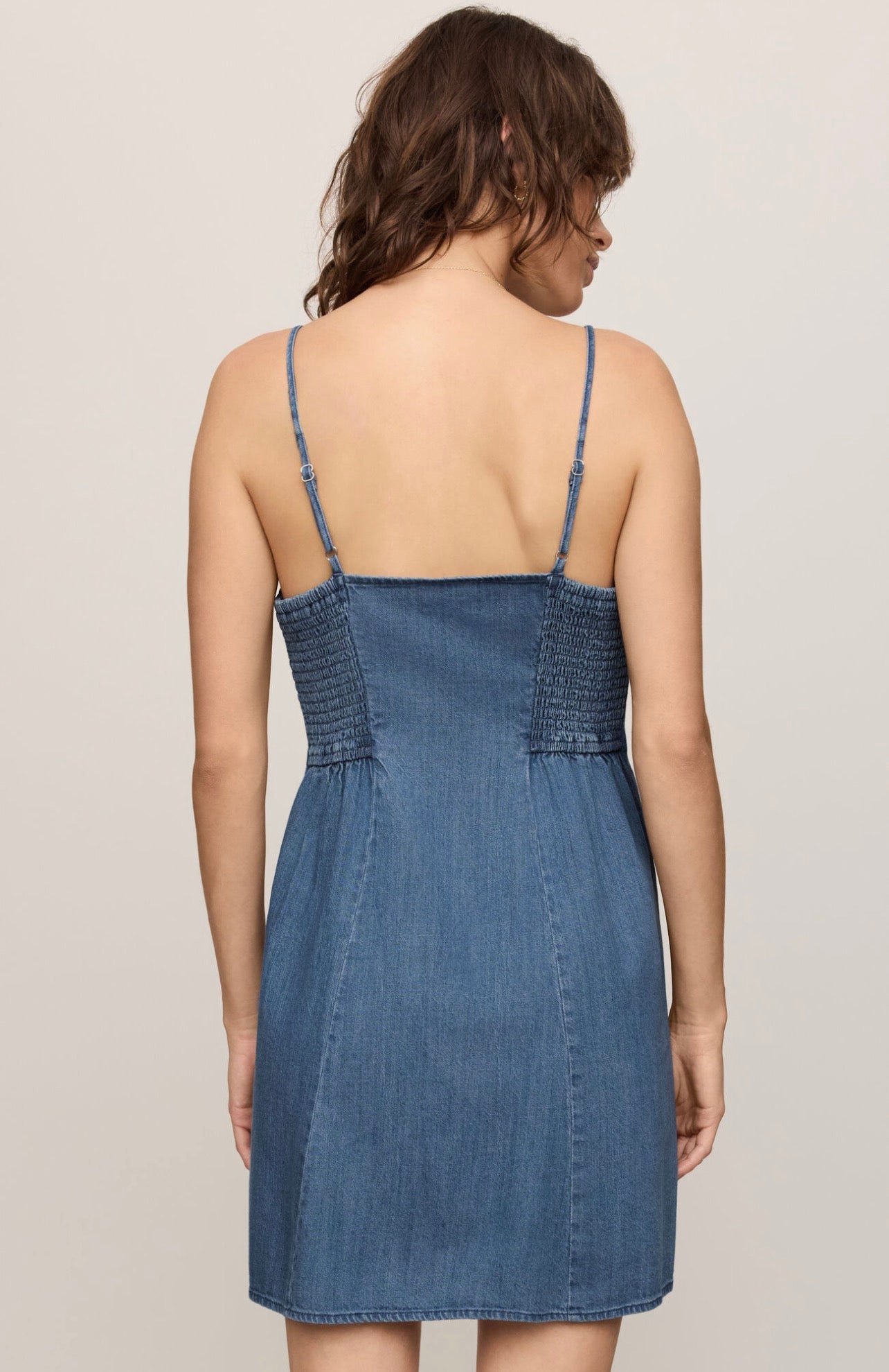 Z Supply Angel Eyes Denim Mini Dress