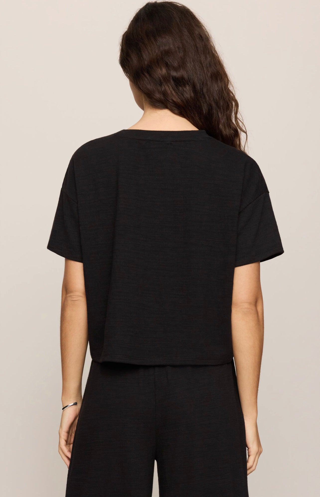 Z Supply Sway Textured Cropped Tee