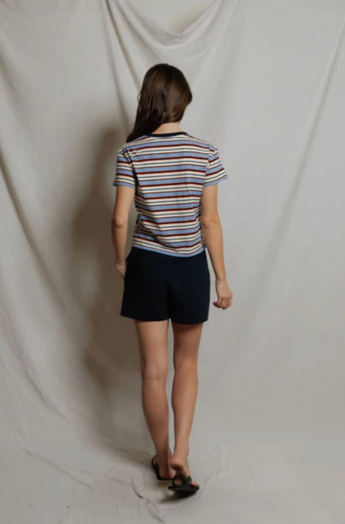 Perfect White Tee Dawn Stripe Tee