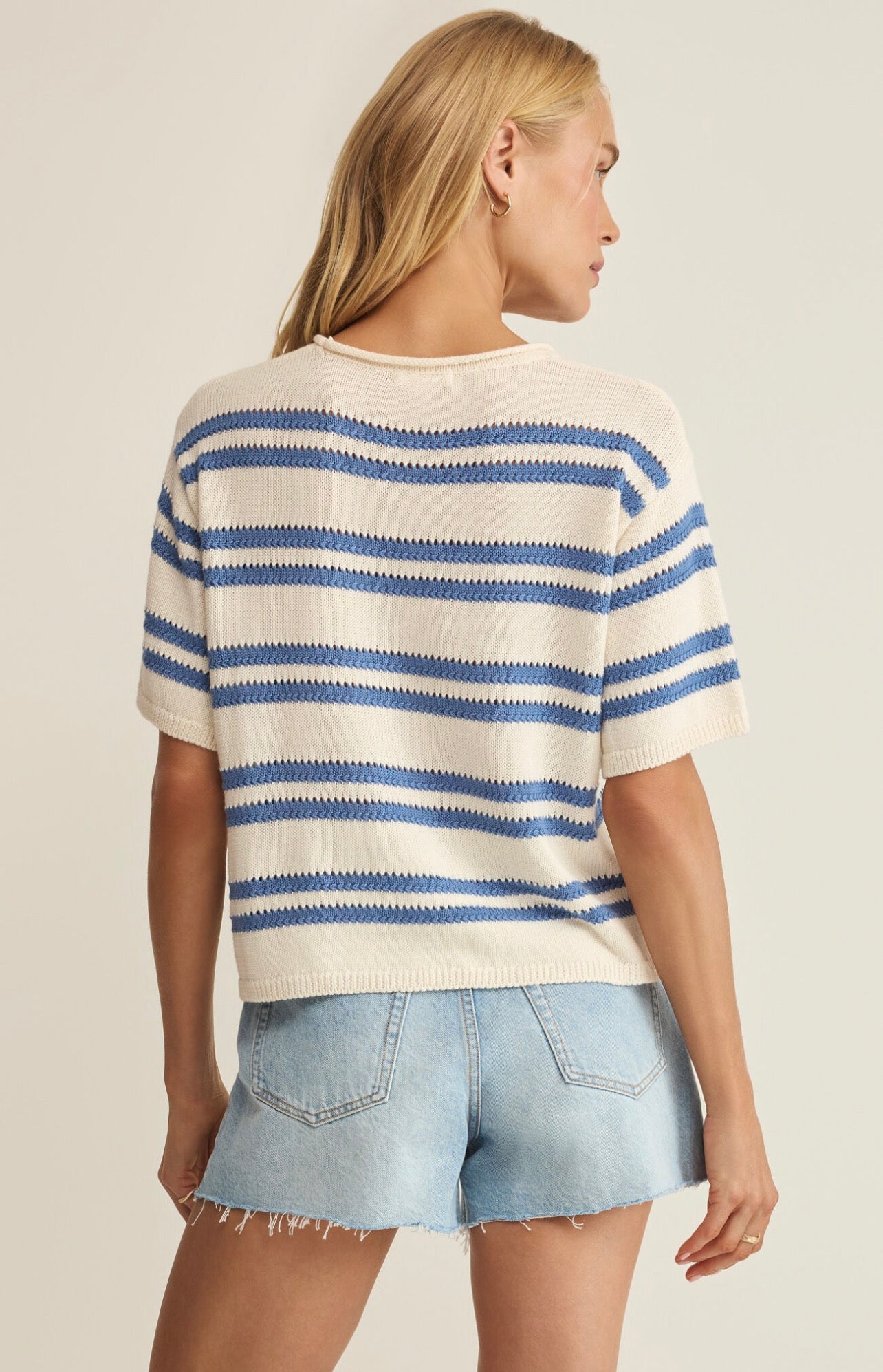 Z Supply Prado Stripe Sweater Tee