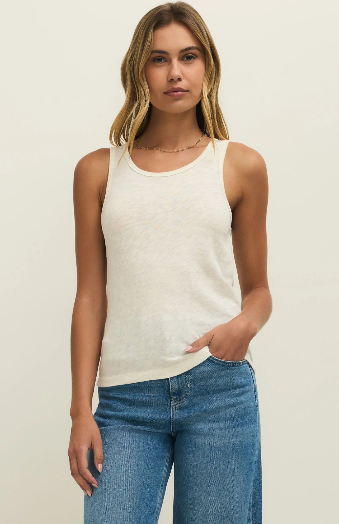 Z Supply Classic Slub Scoop Tank