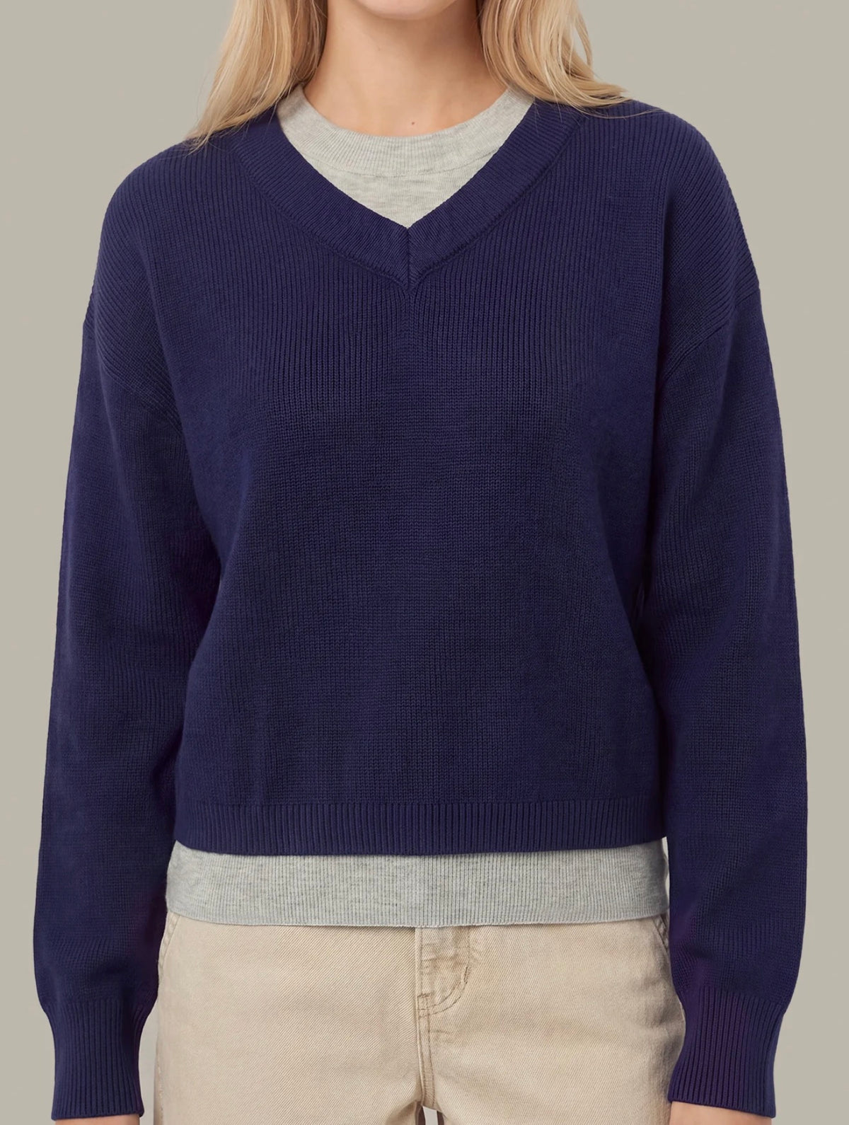 525 Delancey Faux Layered Pullover