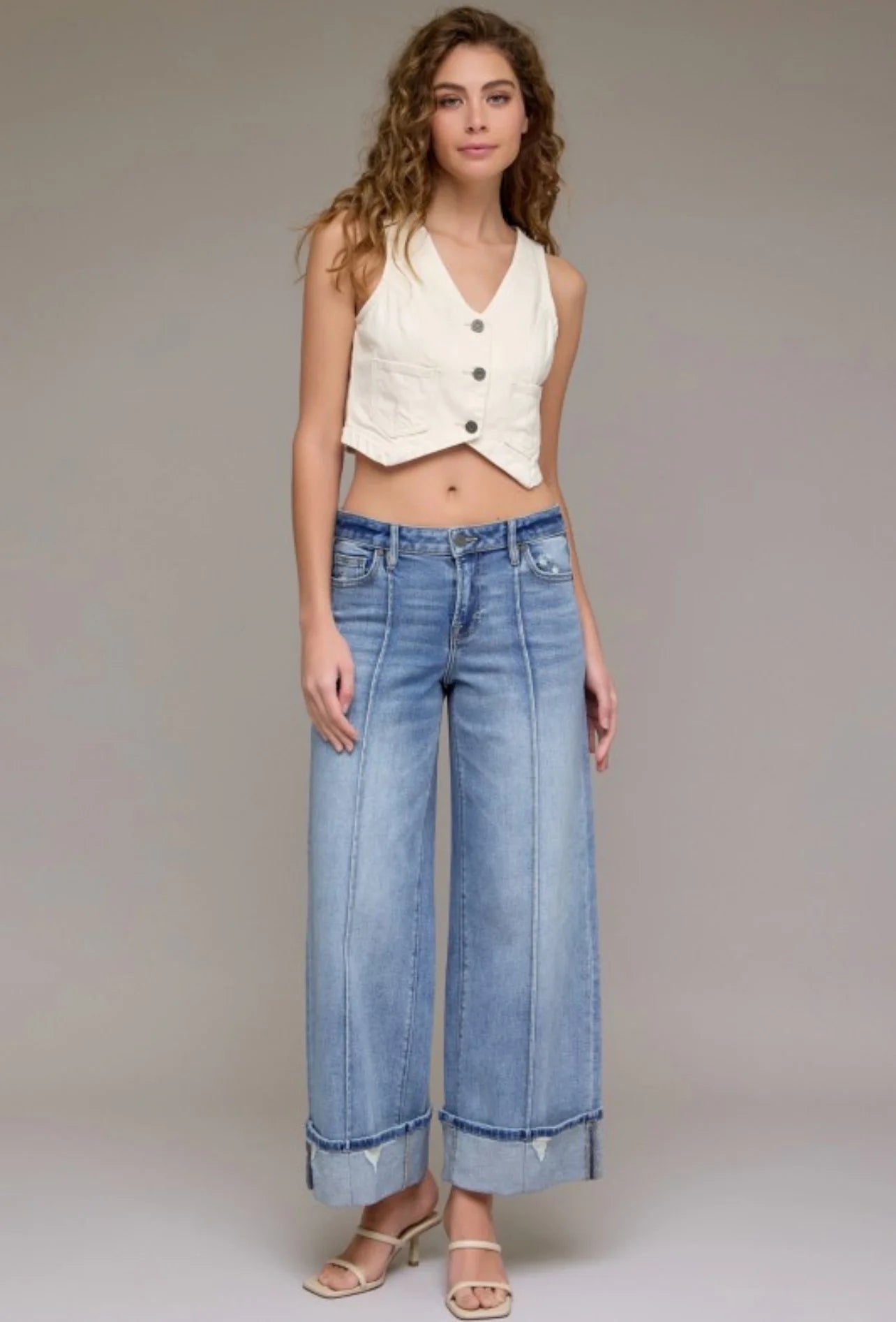 Hidden Nori Mid Rise Wide Leg