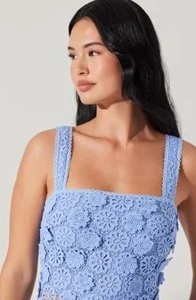 ASTR Jonae Crochet Top