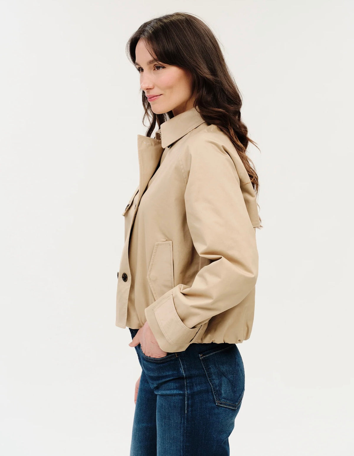 Six Fifty Arden Cropped Trench