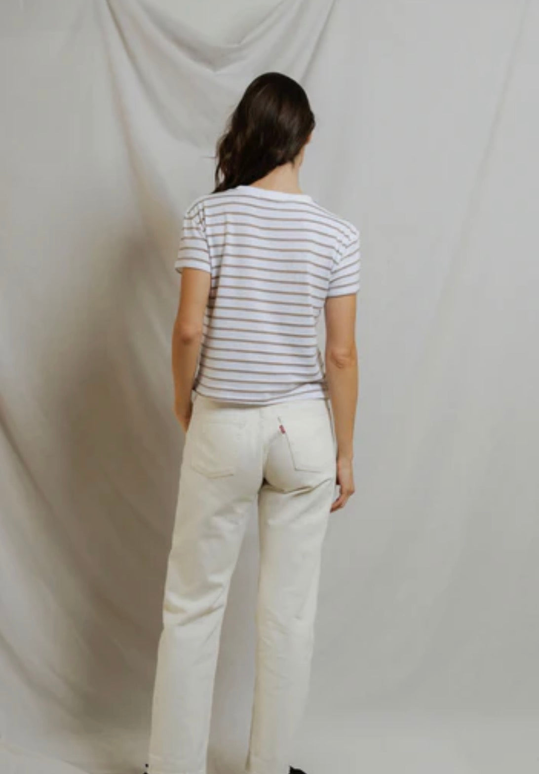 Perfect White Tee Everett Stripe Tee