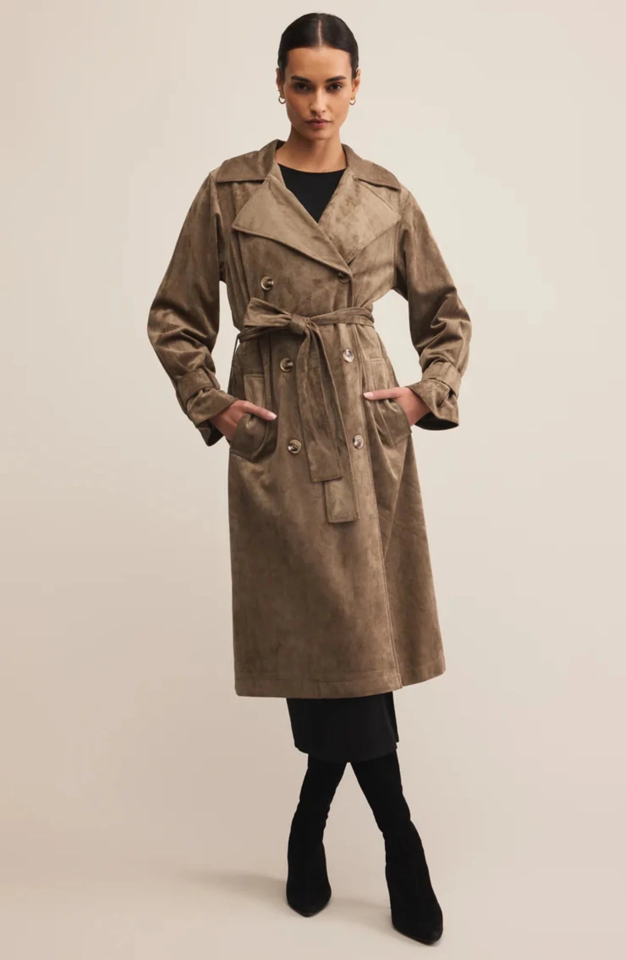 Z Supply Dorian Suede Trench
