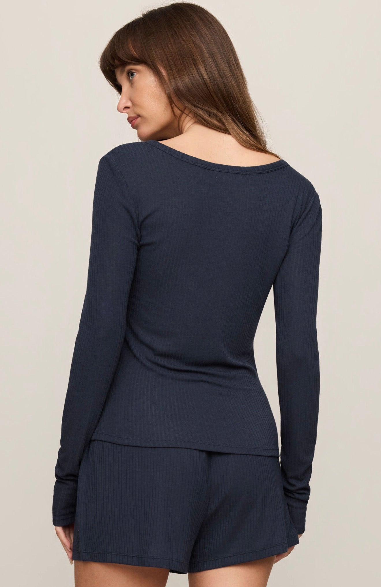 Z Supply Just Right Rib Long Sleeve Top
