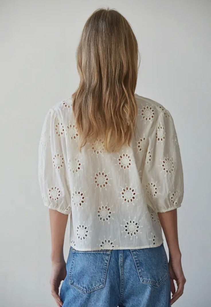 Alexie Eyelet Top