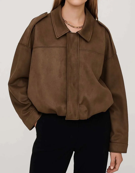 Sawyer Suede Bomber Jacket