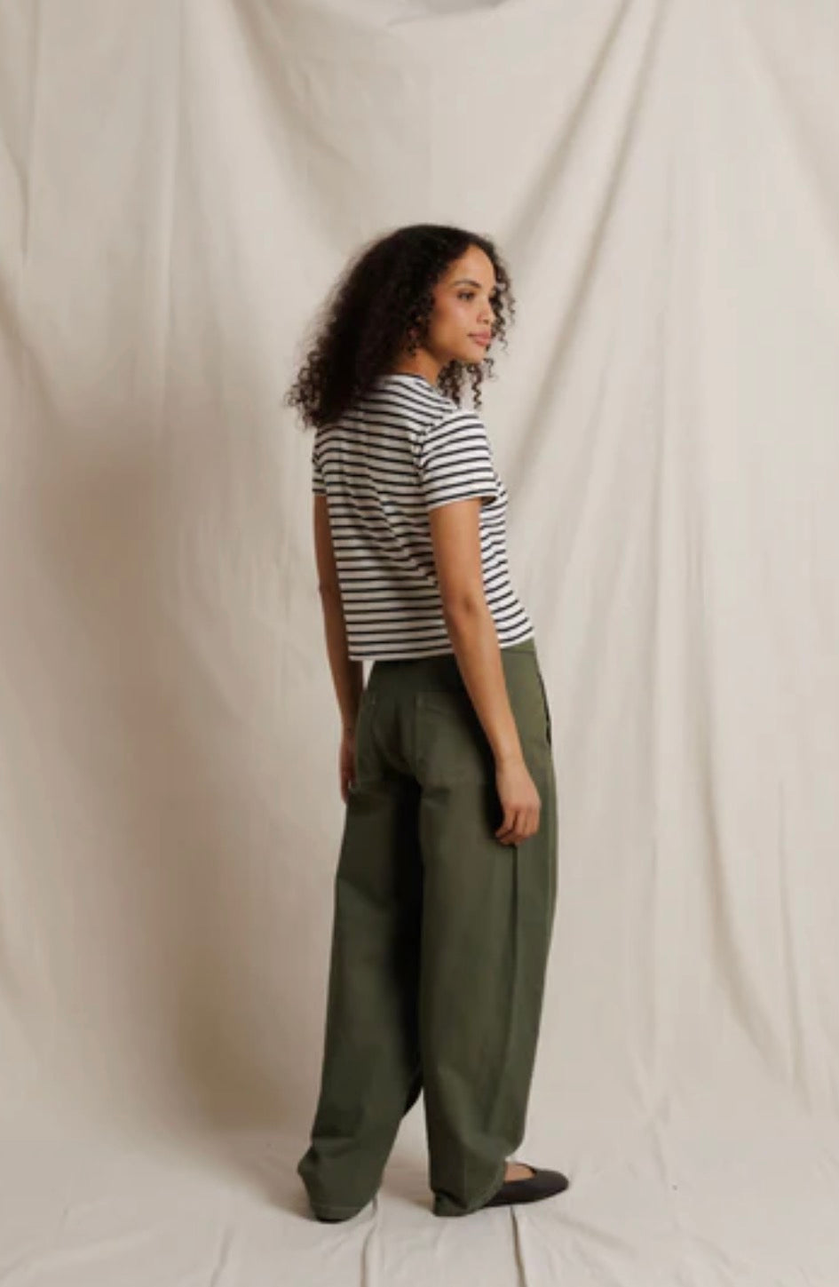 Perfect White Tee Carter Stripe Tee