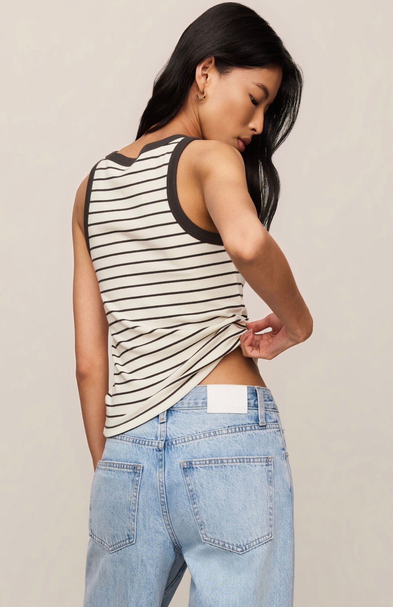 Z Supply Rowe Striped Scoop Tank