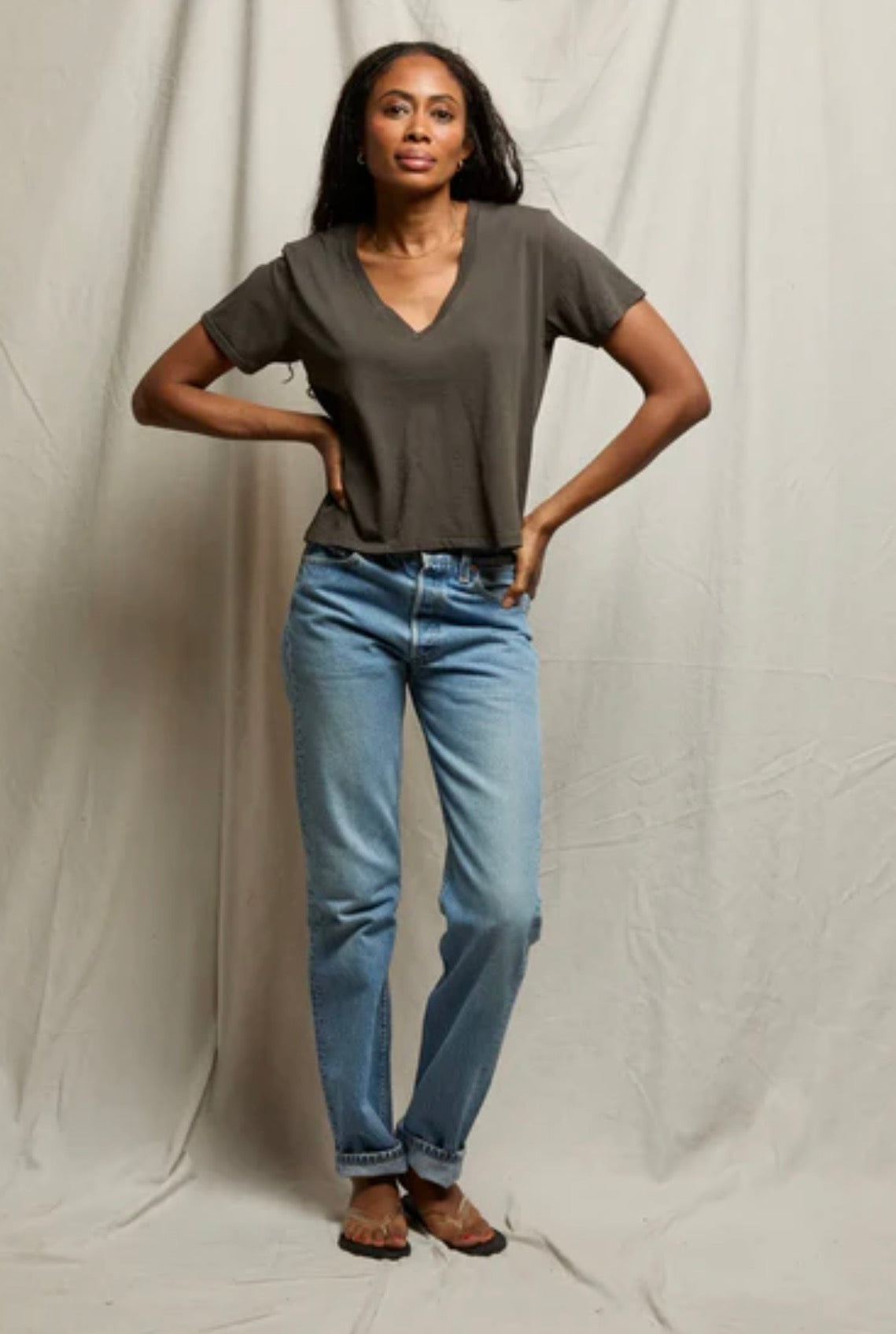 Perfect White Tee Beckett V-Neck Tee