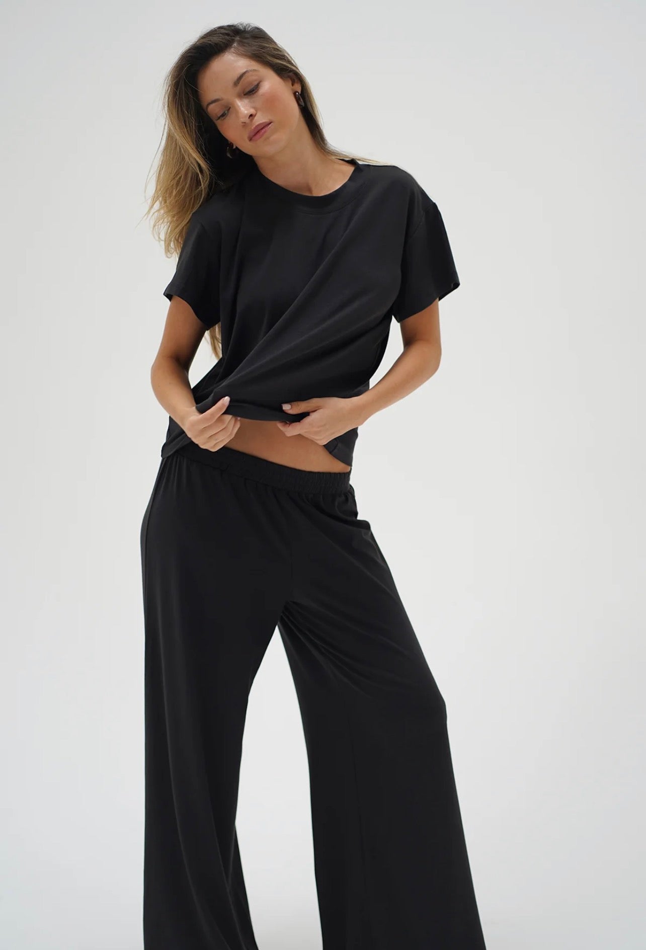 LNA Ava Oversized Spandex Jersey Tee