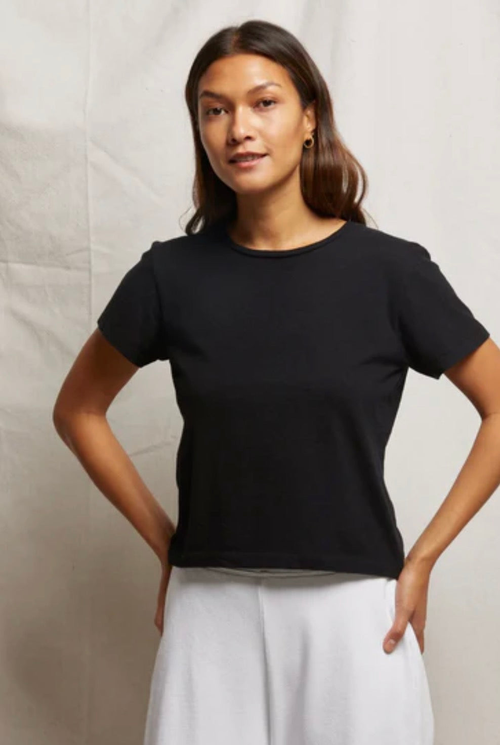 Perfect White Tee Lisa Crew Neck Tee