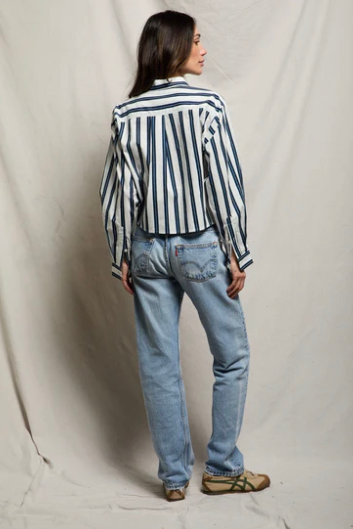 Perfect White Tee Naomi Button Up