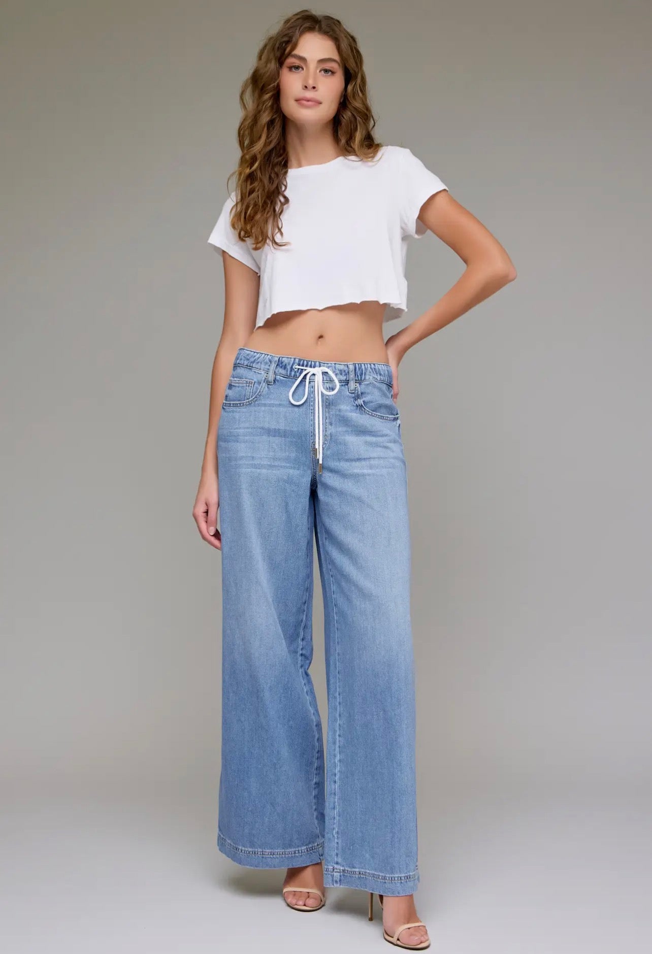 Hidden Conner Drawstring Wide Leg