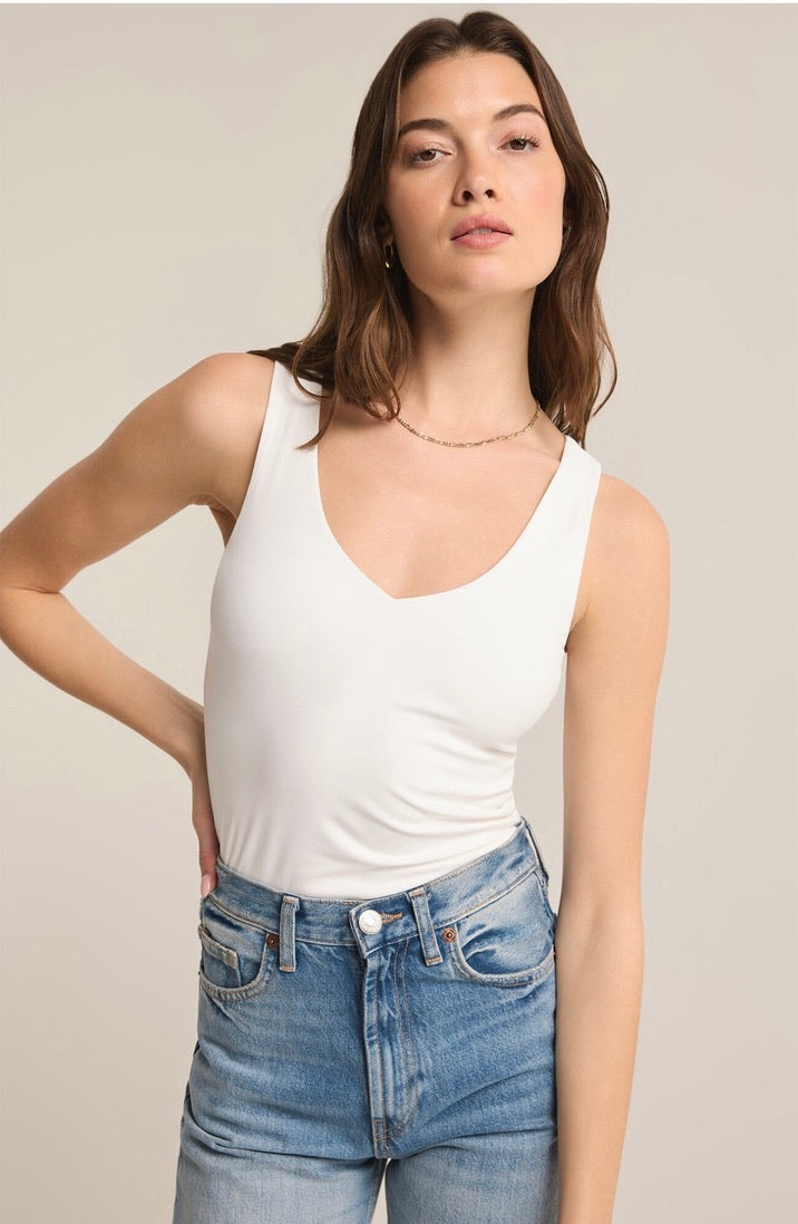 Z Supply Avala V-Neck So Smooth Top