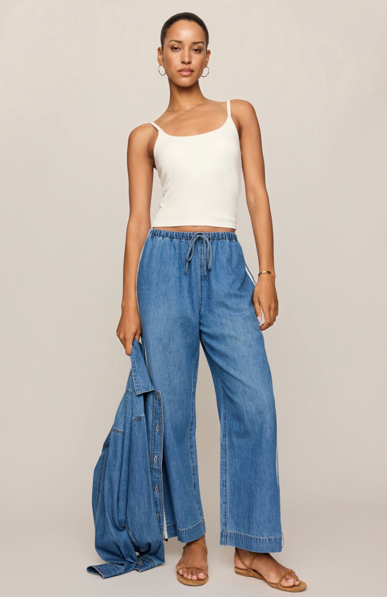 Z Supply The Sidelines Denim Track Pant