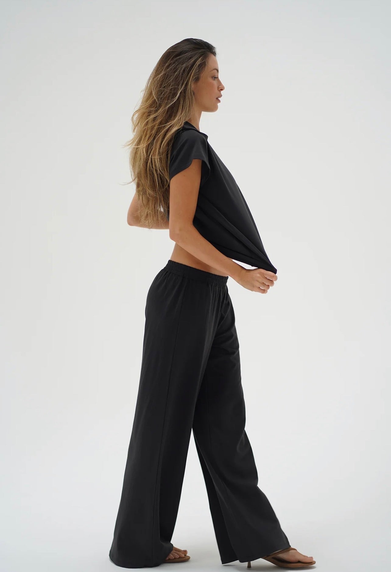 LNA Ava Oversized Spandex Jersey Tee