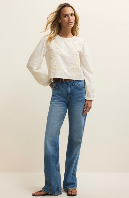 Z Supply Tatiana Poplin Top