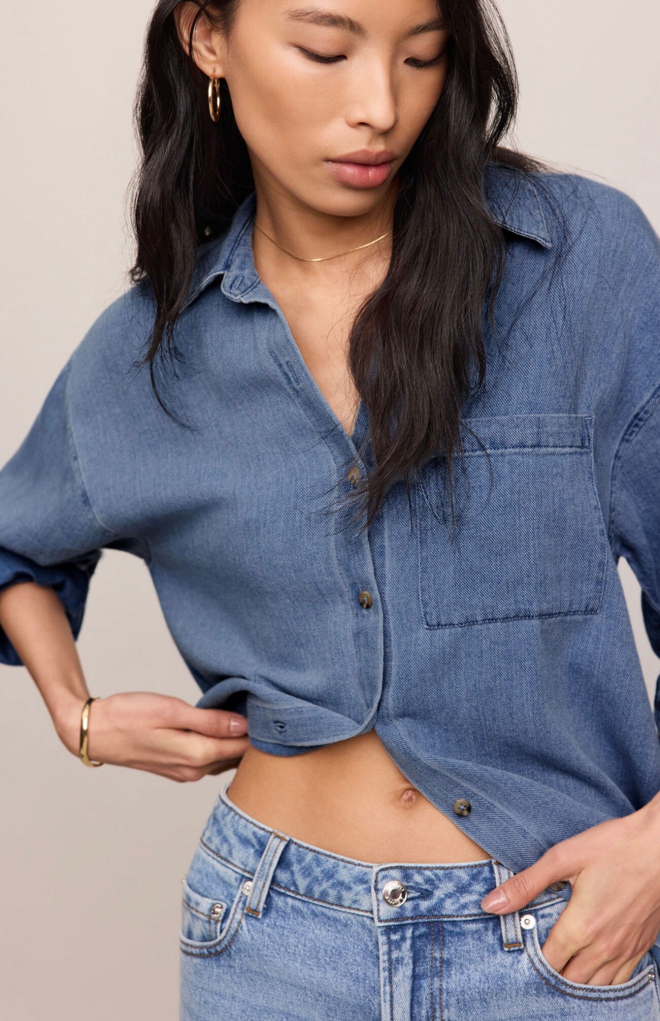 Z Supply The Perfect Twill Button Up
