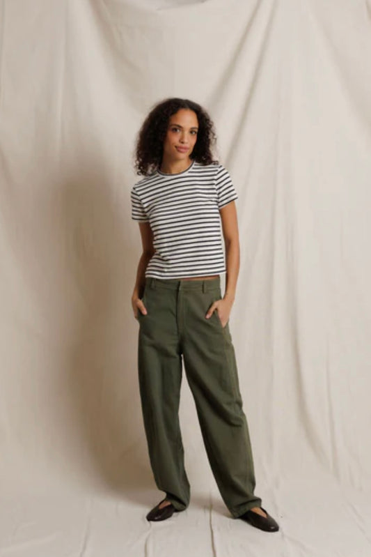Perfect White Tee Carter Stripe Tee
