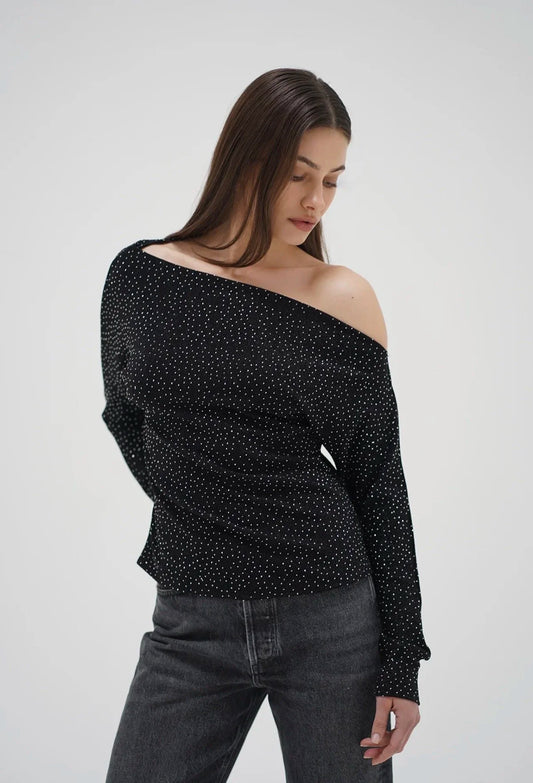 LNA Odette Studded Top