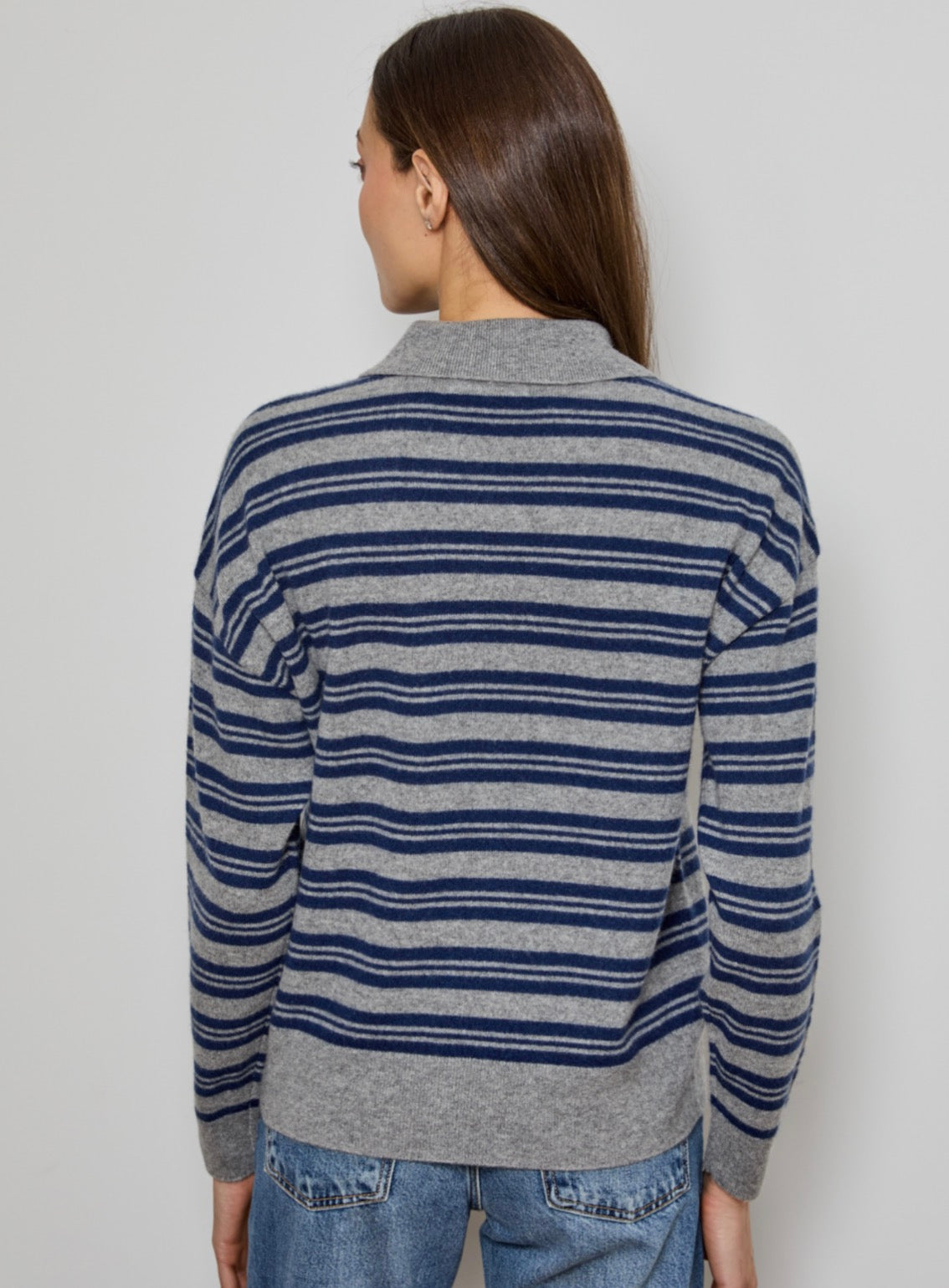 Design History Boyfriend Stripe Polo