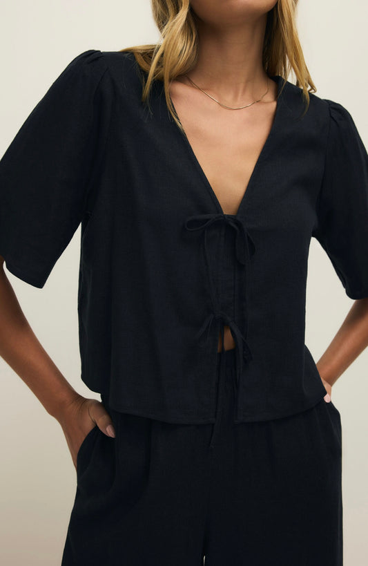 Z Supply La Belle Linen Top