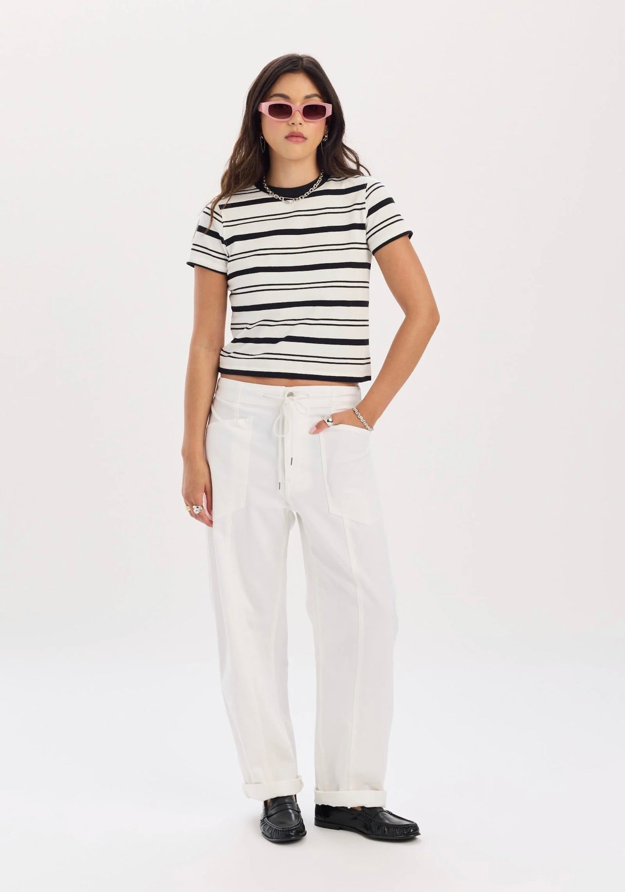 Daze Villa Drawstring Barrel Pant