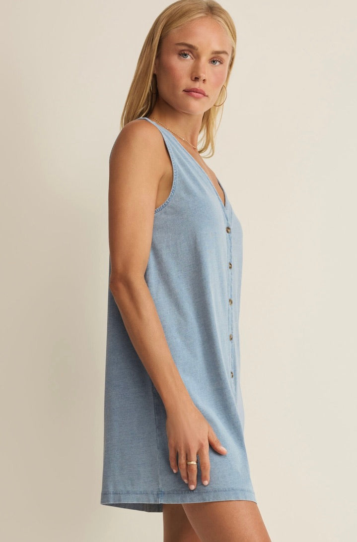 Z Supply Solace Denim Mini Dress