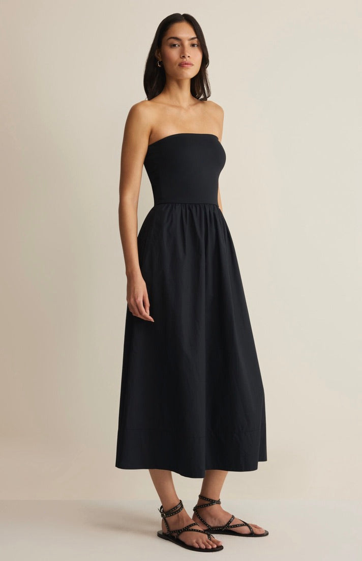 Z Supply Sunsought Strapless Midi Dress