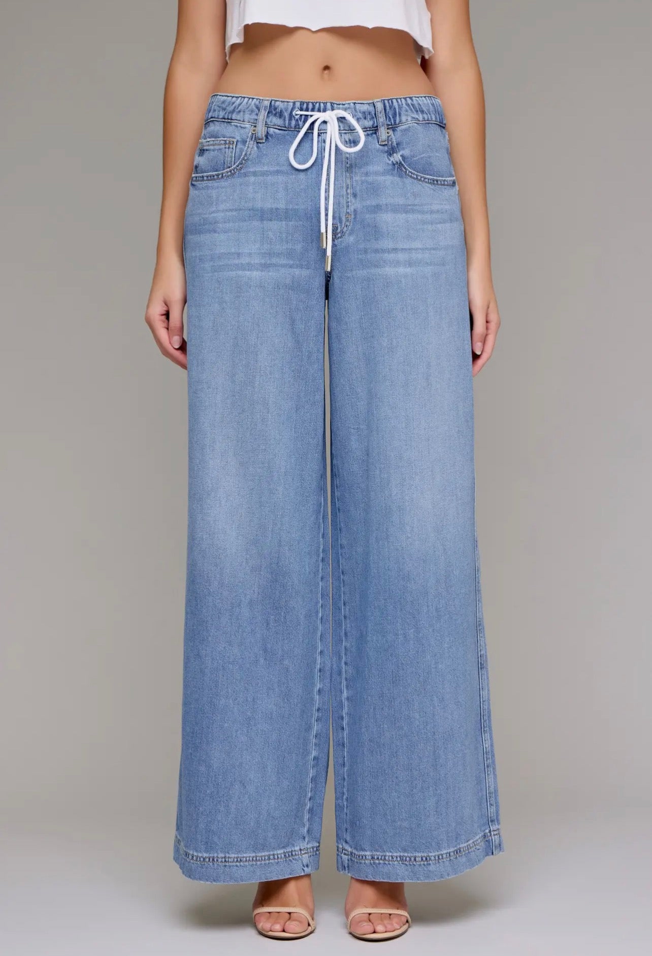 Hidden Conner Drawstring Wide Leg