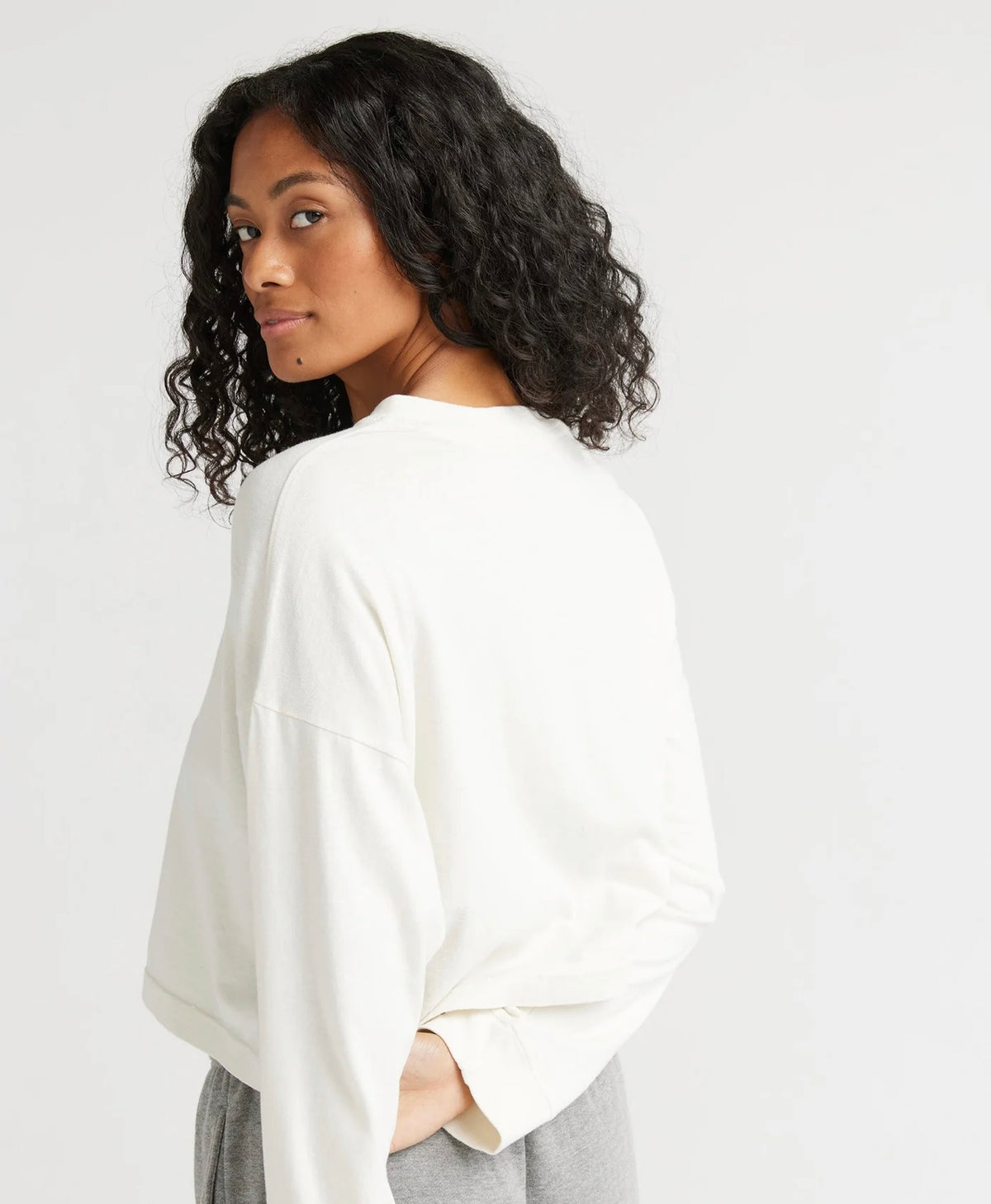 RicherPoorer Relaxed Crop Long Sleeve
