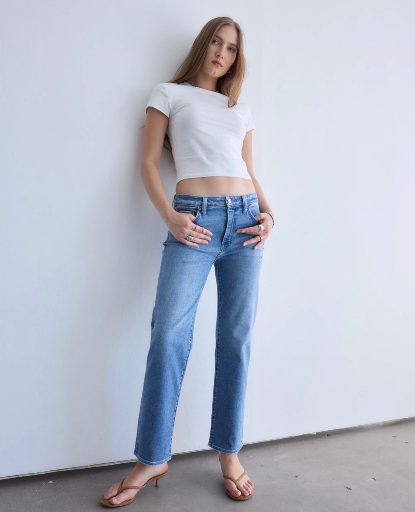 Daze Rebel Mid Rise Slim Straight
