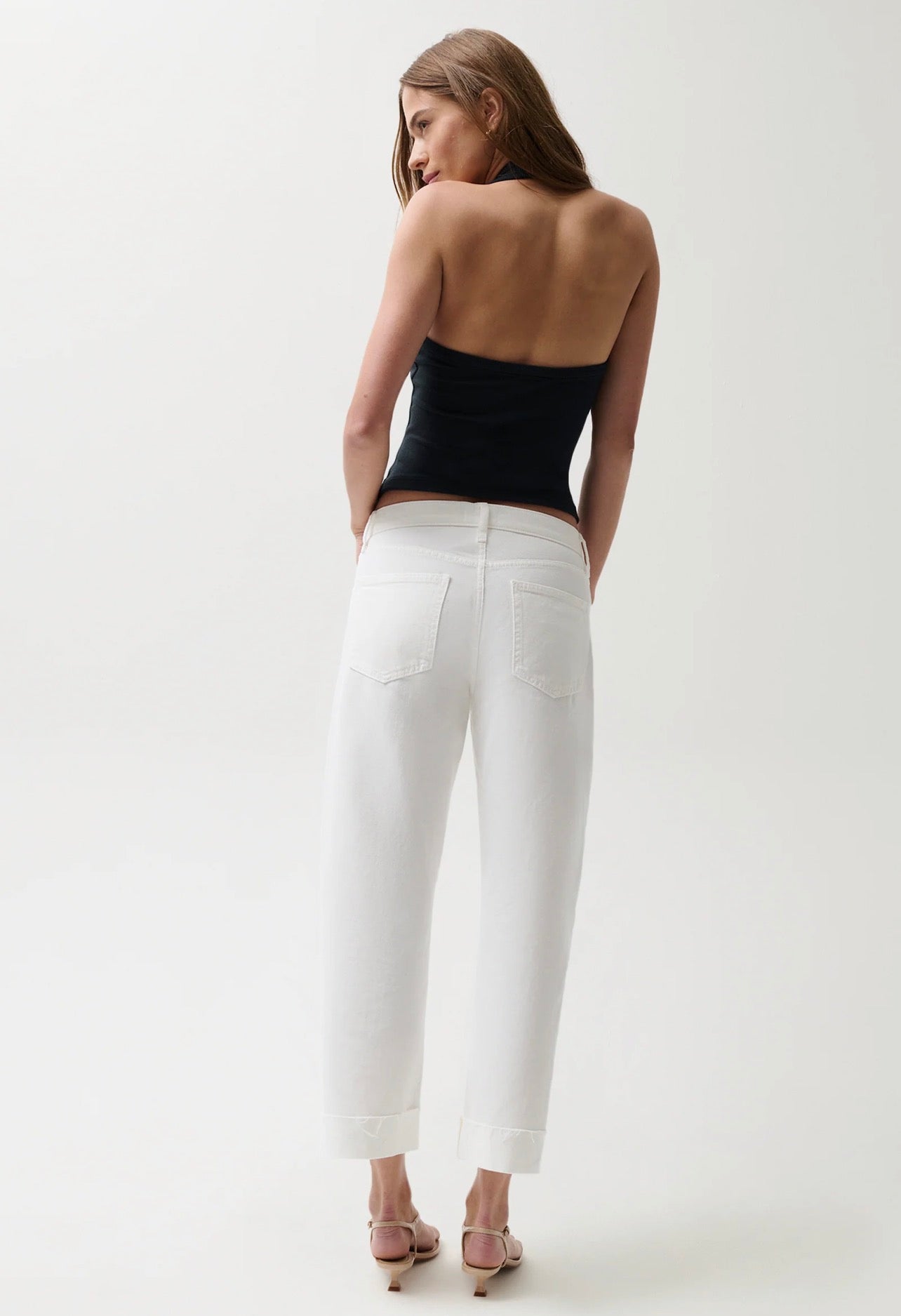 Pistola Kacey Mid Rise Cuffed Boyfriend