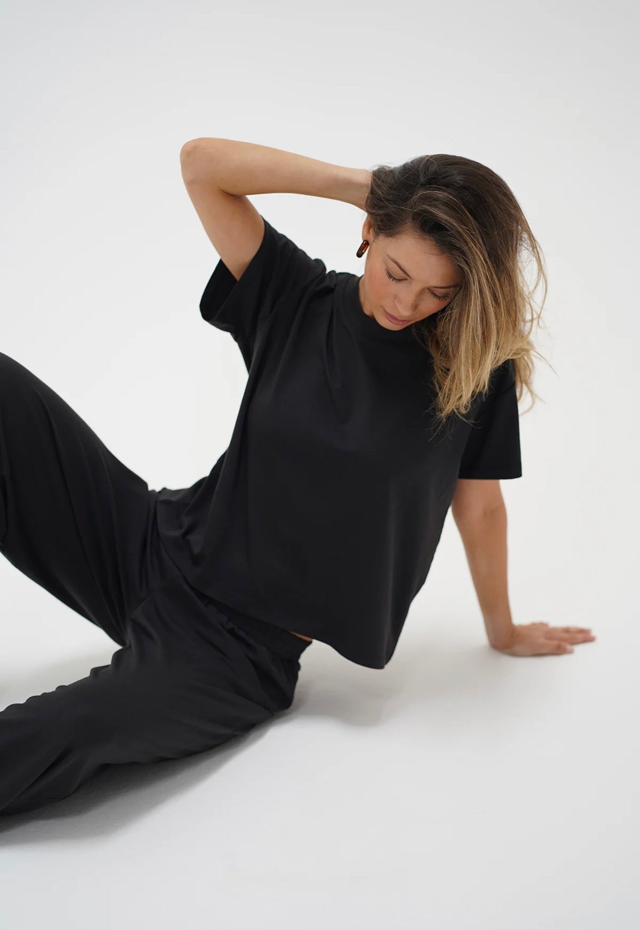 LNA Ava Oversized Spandex Jersey Tee