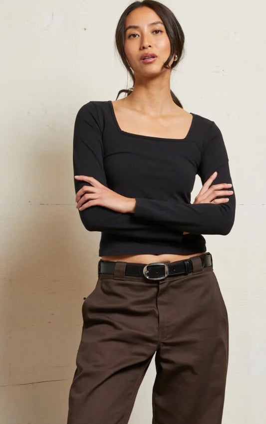 Perfect White Tee Maeve Long Sleeve