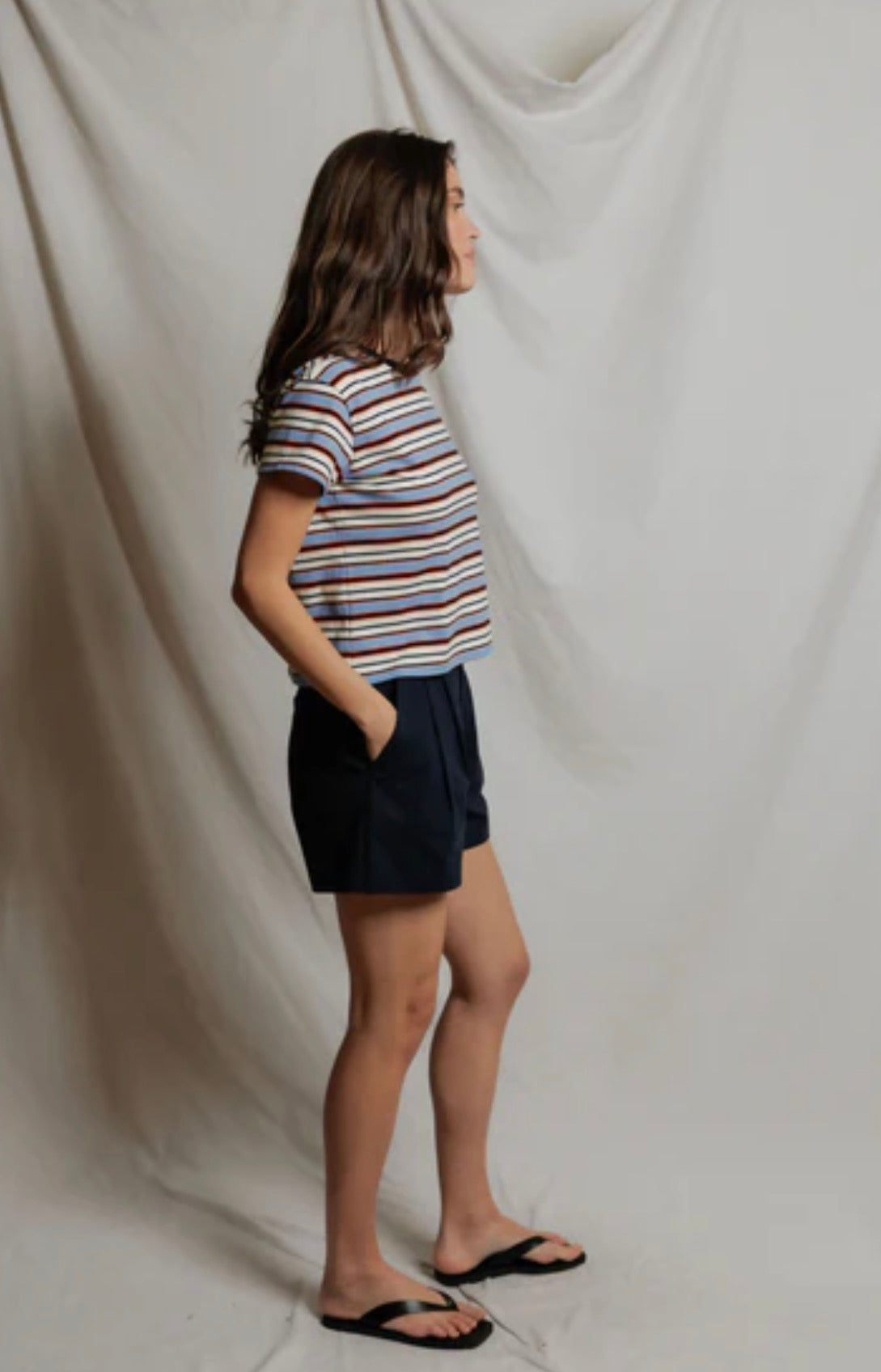 Perfect White Tee Dawn Stripe Tee