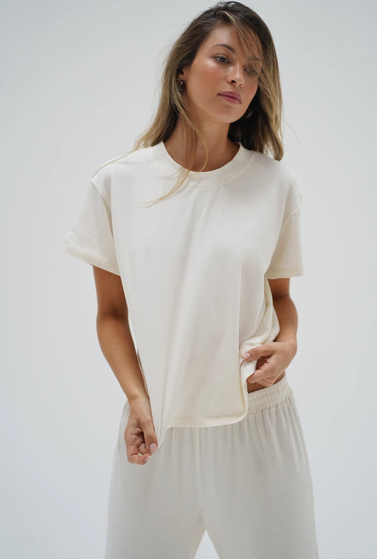 LNA Ava Oversized Spandex Jersey Tee