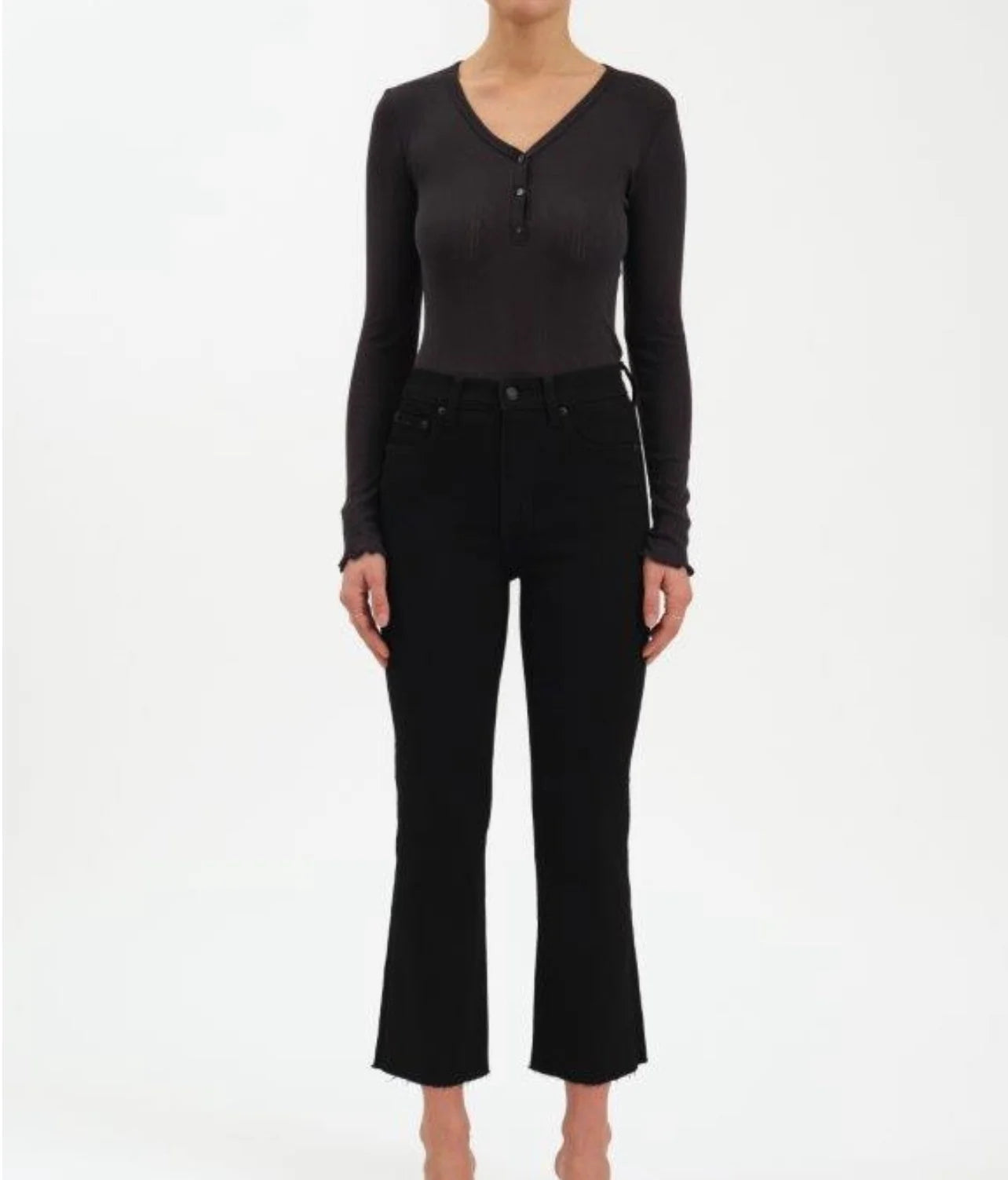 Daze Shy Girl High Rise Crop Flare