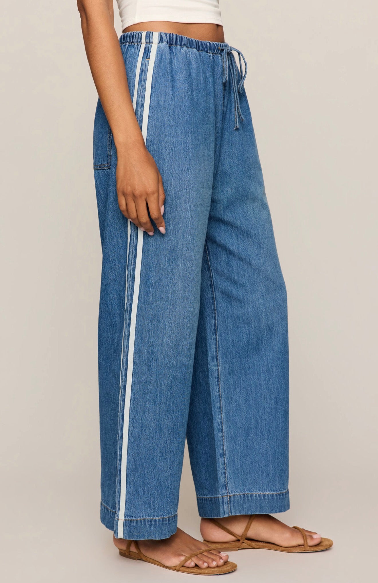 Z Supply The Sidelines Denim Track Pant