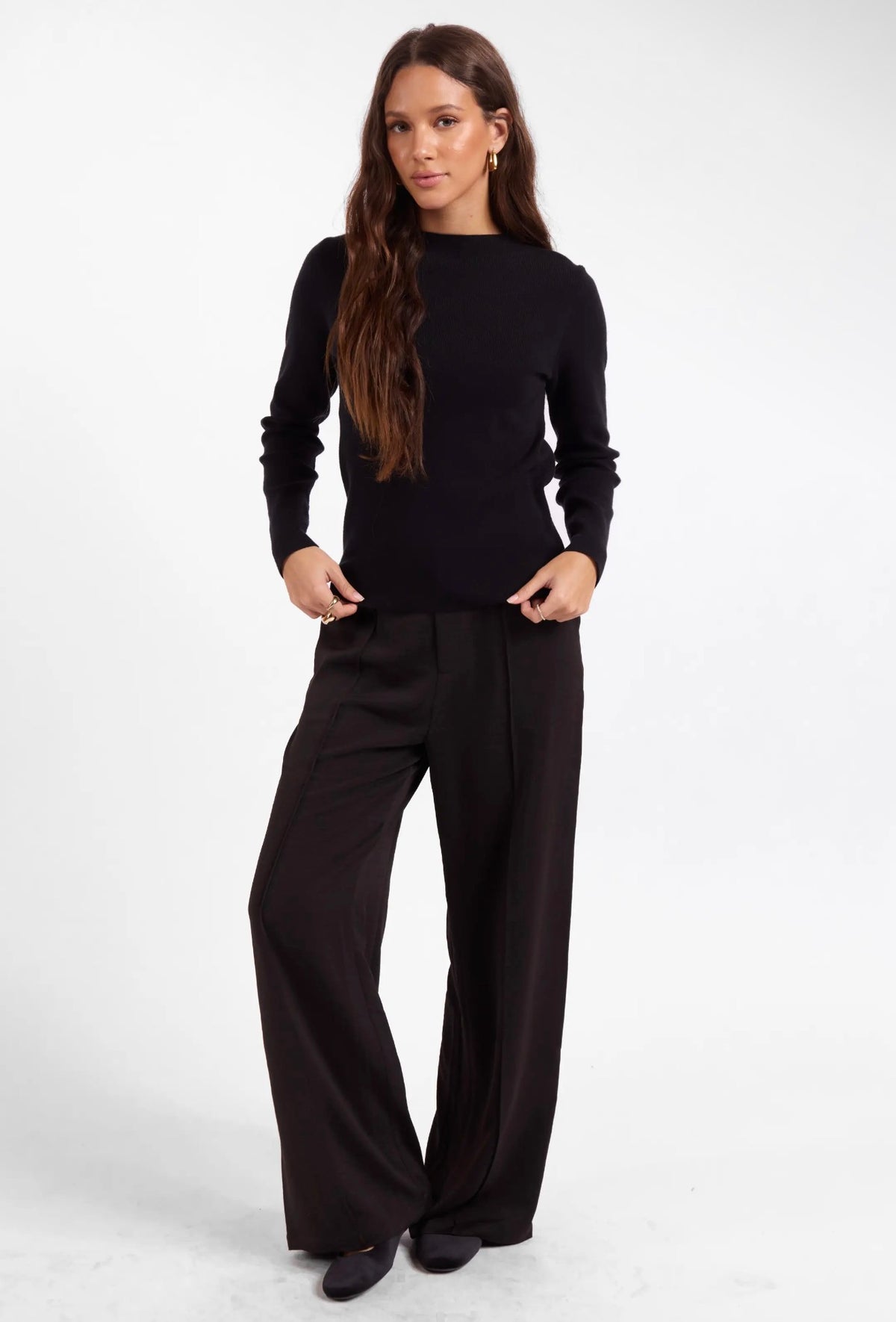 Calista Mock Neck Sweater