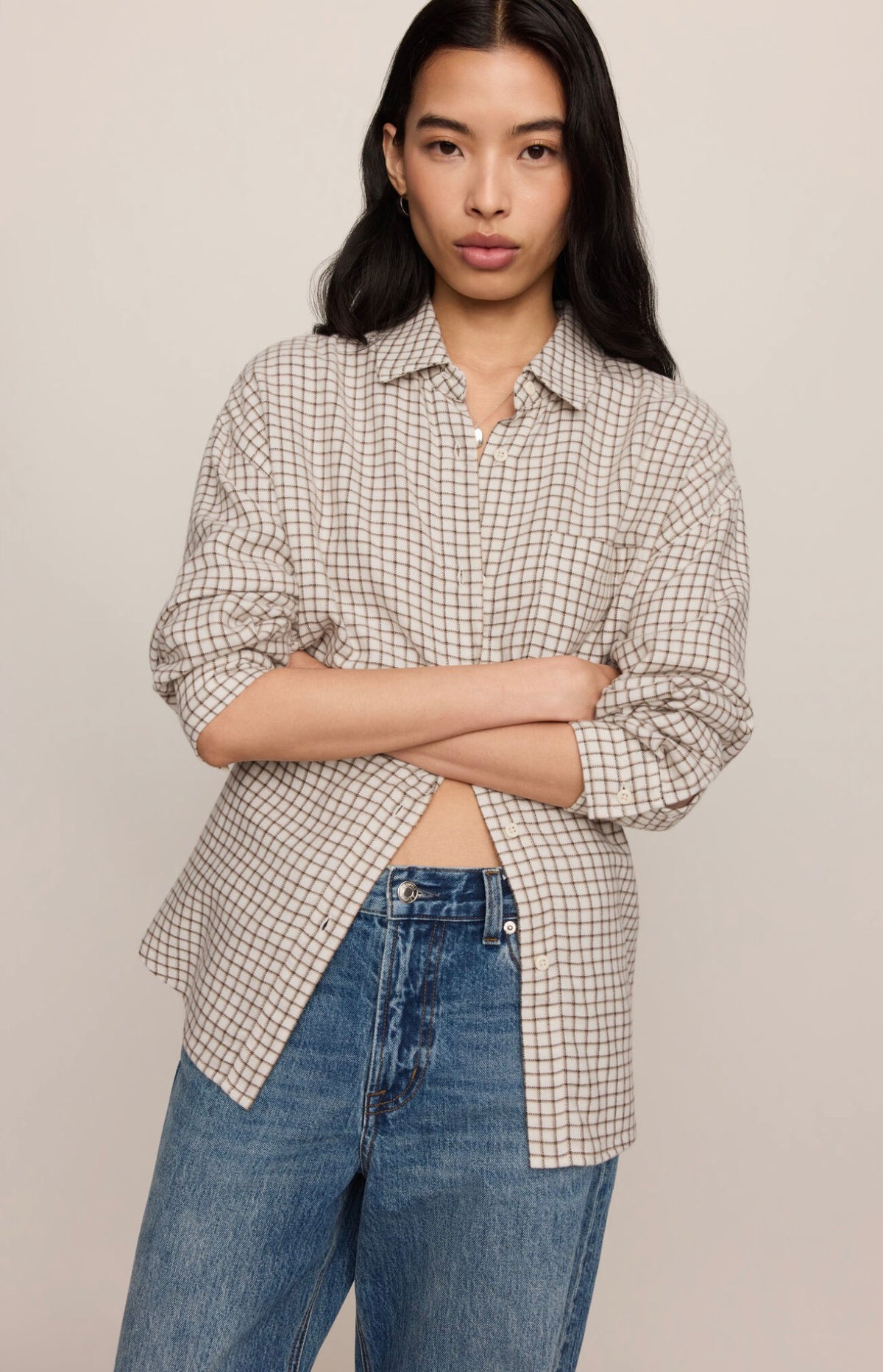 Z Supply River Plaid Button Up