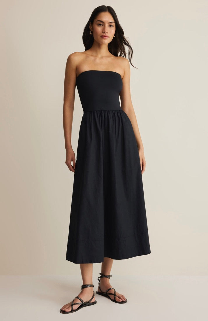 Z Supply Sunsought Strapless Midi Dress