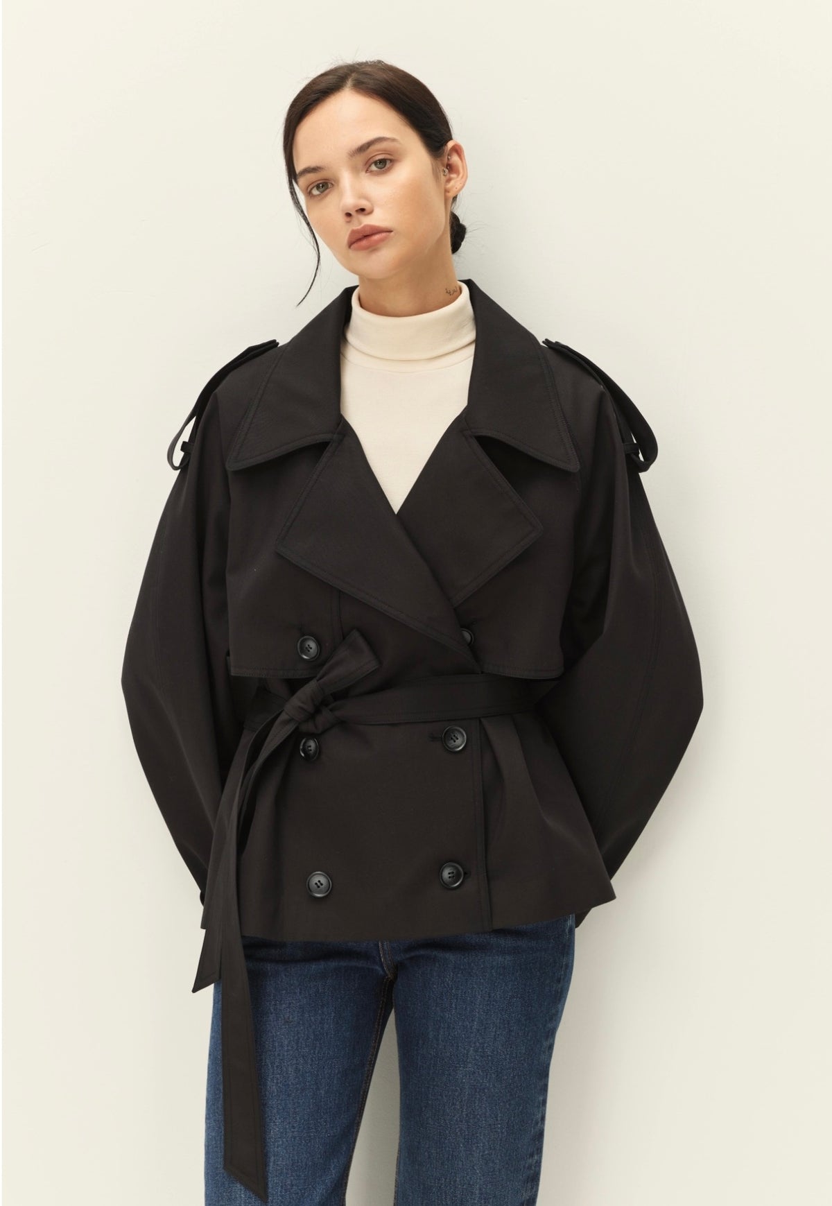 Elodie Eleanor Cropped Trench Coat