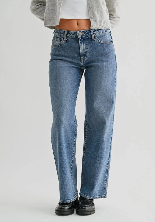 JBD Nicole Mid Rise Slim Wide Leg