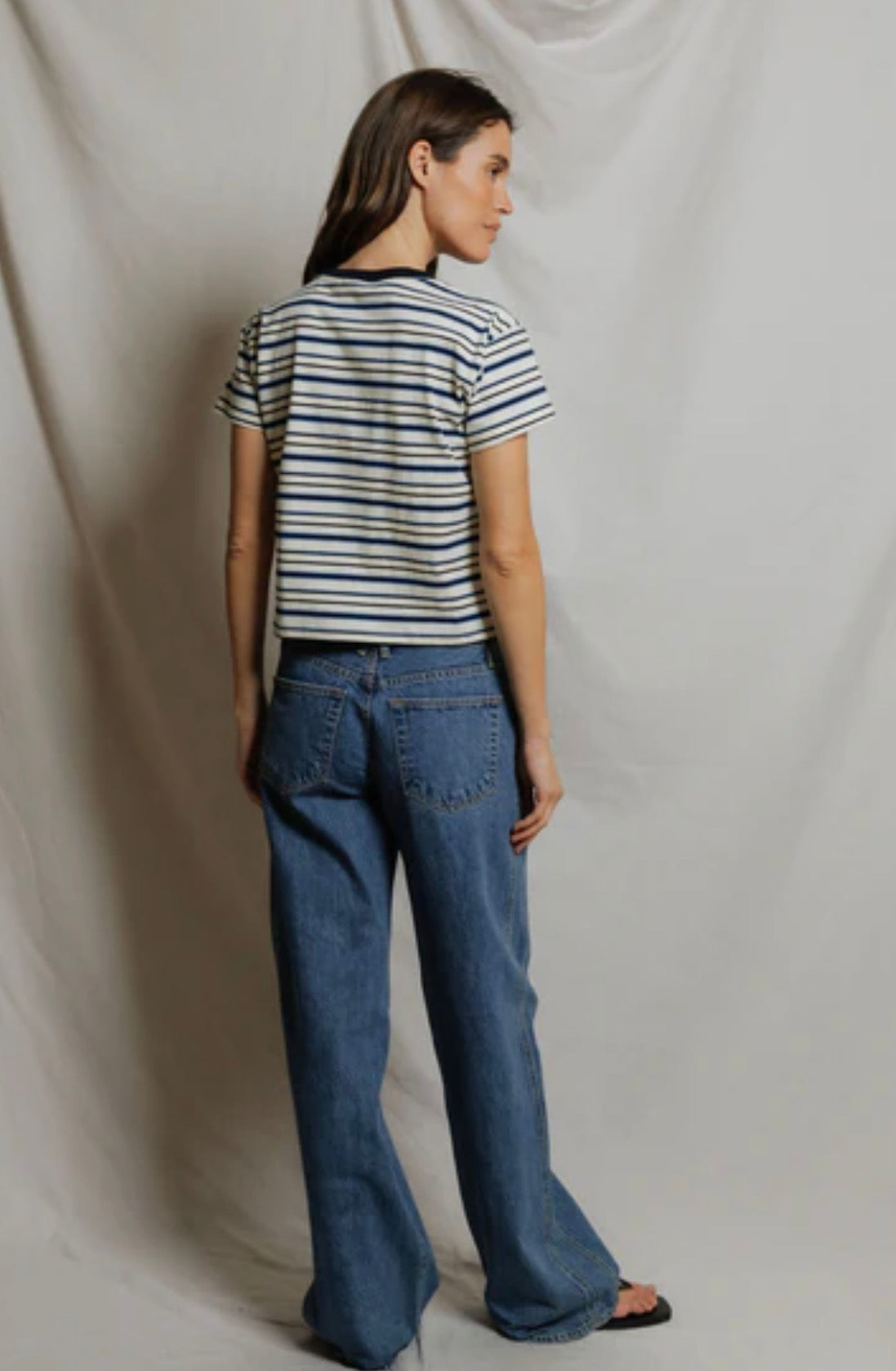 Perfect White Tee Dawn Stripe Tee